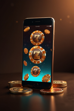 Smartphone mit Casino-App